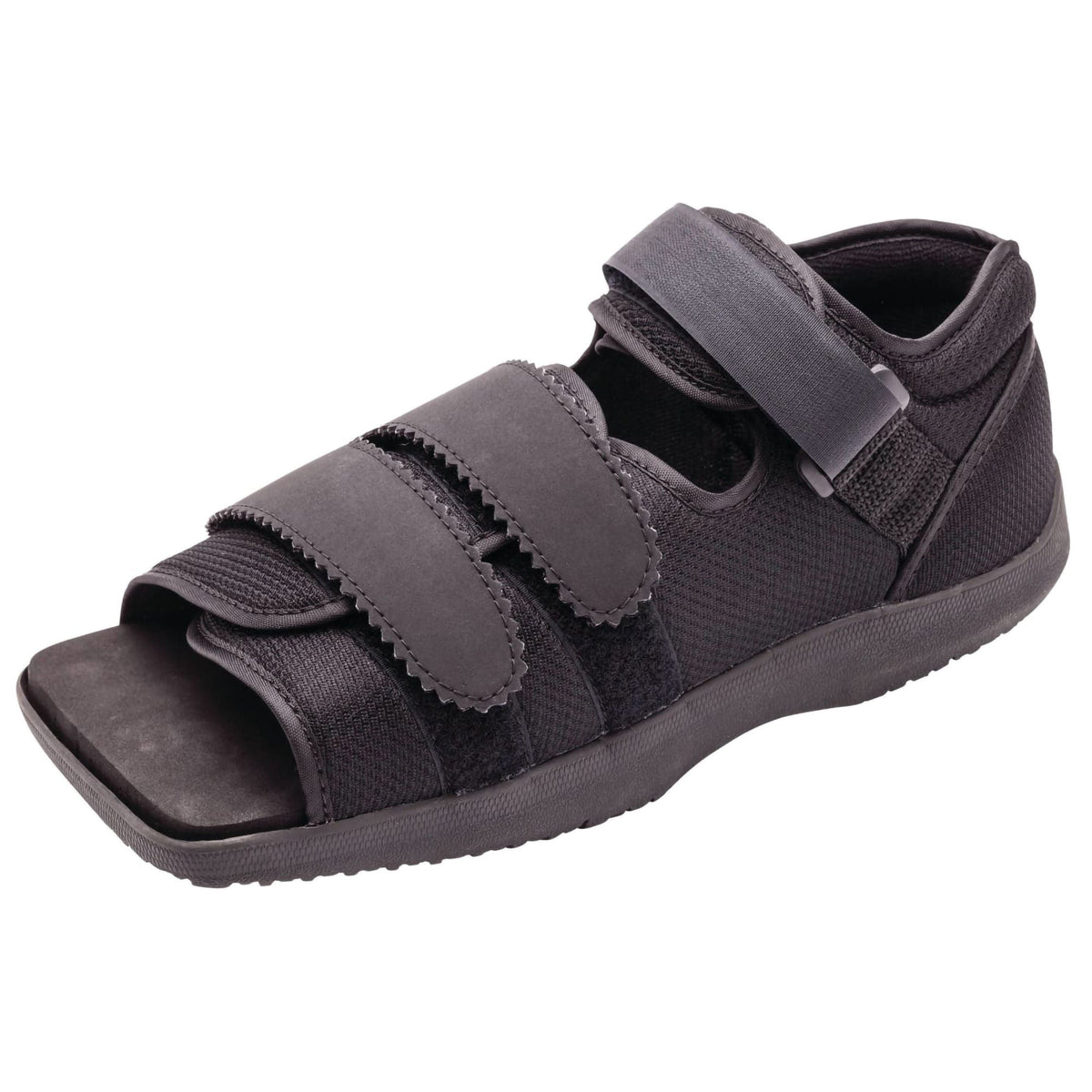 SHOE, POST-OP SQUARE TOE BLK MENS MED (1EA), 1/EA