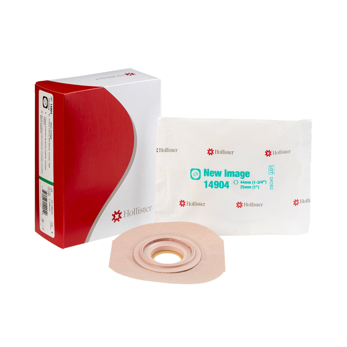 New Image Convex FlexTend™ Colostomy Skin Barrier With 1-Inch Stoma Opening, 5/BX