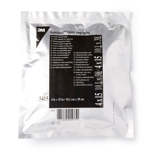 3M™ Scotchcast™ Quick Step Double Sided Felt Padded Splint, 4 X 15 Inch, 10/Cs