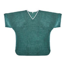 SHIRT, SCRUB NONWOVEN V-NECKNO PCKT DRK GRN SM (30/CS), 30/CS