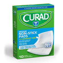PAD, N/STICK CURAD W/ADH TABSSTR 3"X4" (10/BX 12BX/CS), 120/CS