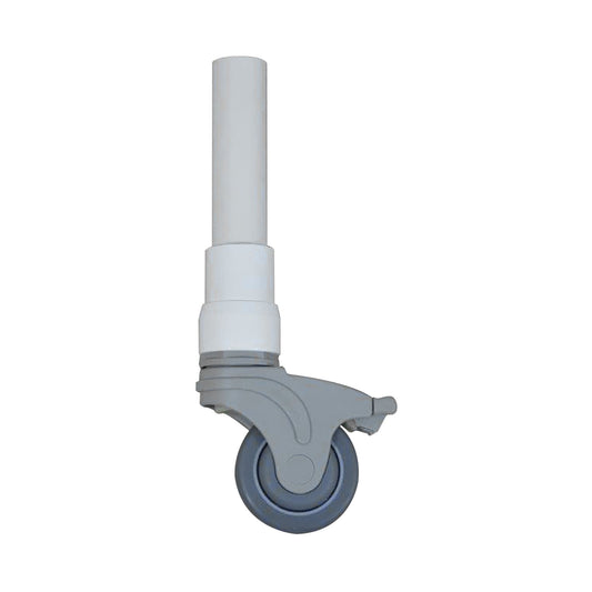 Caster, Univ Shwr Chr Total Lock (4/St) Mjmint D/S, 1/St