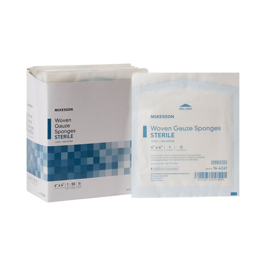 Mckesson Sterile Gauze Sponge, 4 X 4 Inch, 12-Ply, 1200/Cs