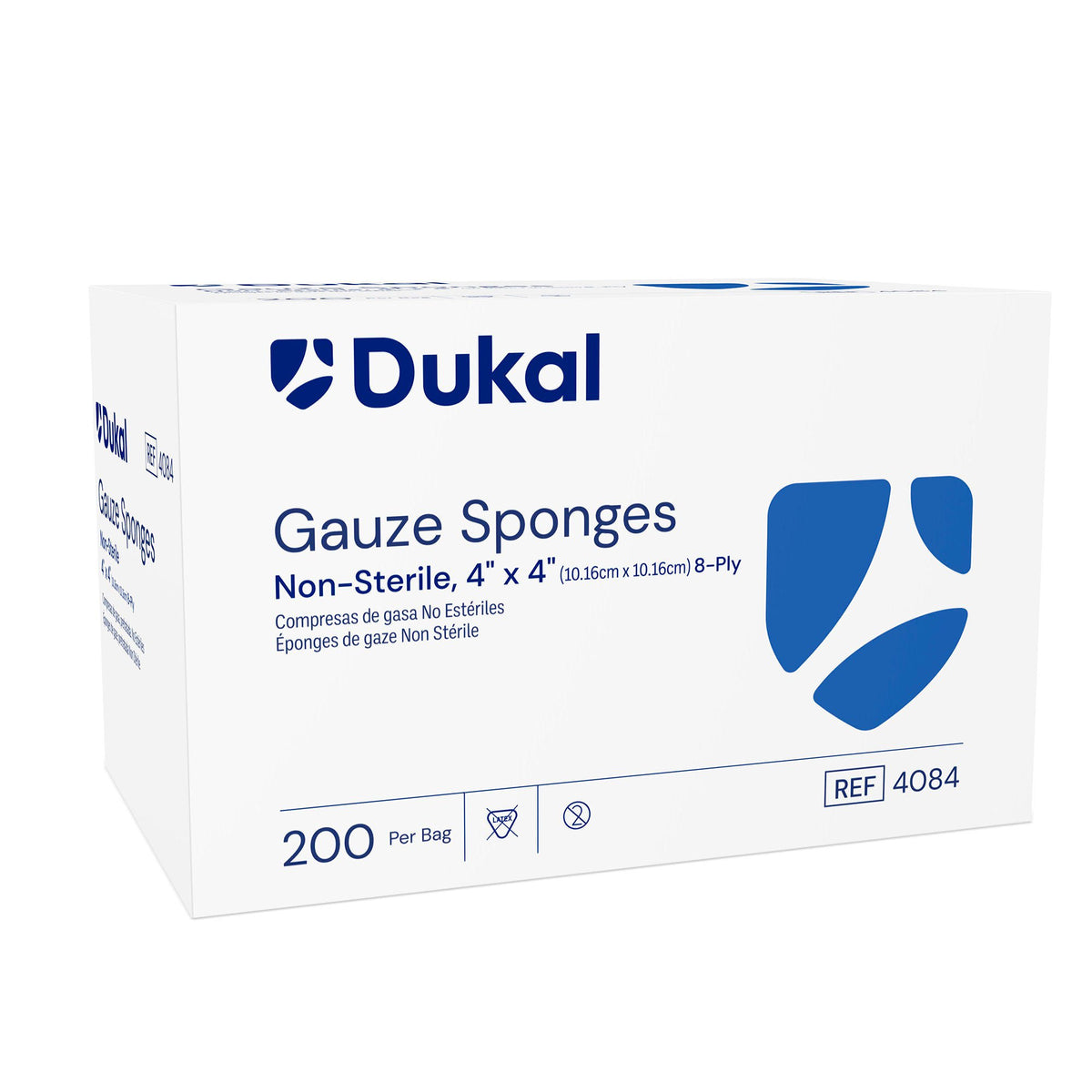 Dukal™ Gauze Sponge, 4 X 4 Inch, 8-Ply, 4000/Cs