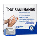 SANI-HANDS HAND SANITIZING WIPES, ETHYL ALCOHOL, UNSCENTED, 5 X 8 INCH, SOLD AS 100/BOX PROFESSIONAL D43600