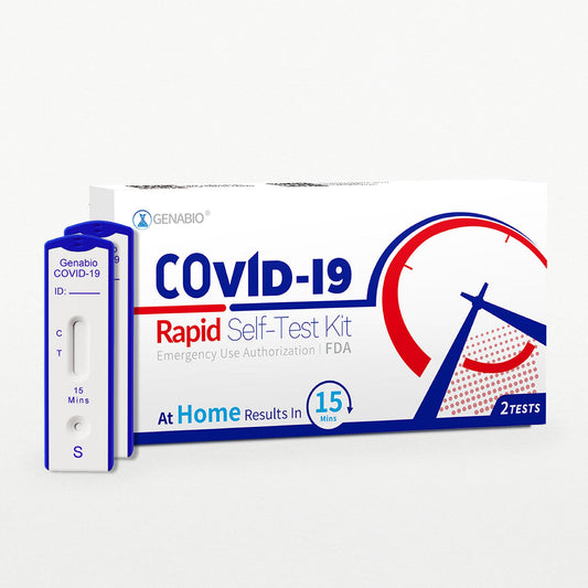 Genabio® COVID-19 at Home Rapid Self-Test Kit, Two Tests per Pack, 102/CS