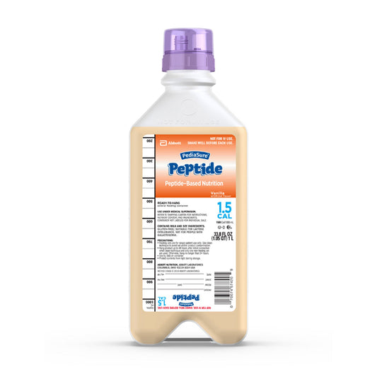 Pediasure® Peptide 1.5 Cal Peptide-Based Nutrition, Vanilla, 33.8-Oz. Bottle, 8/Cs