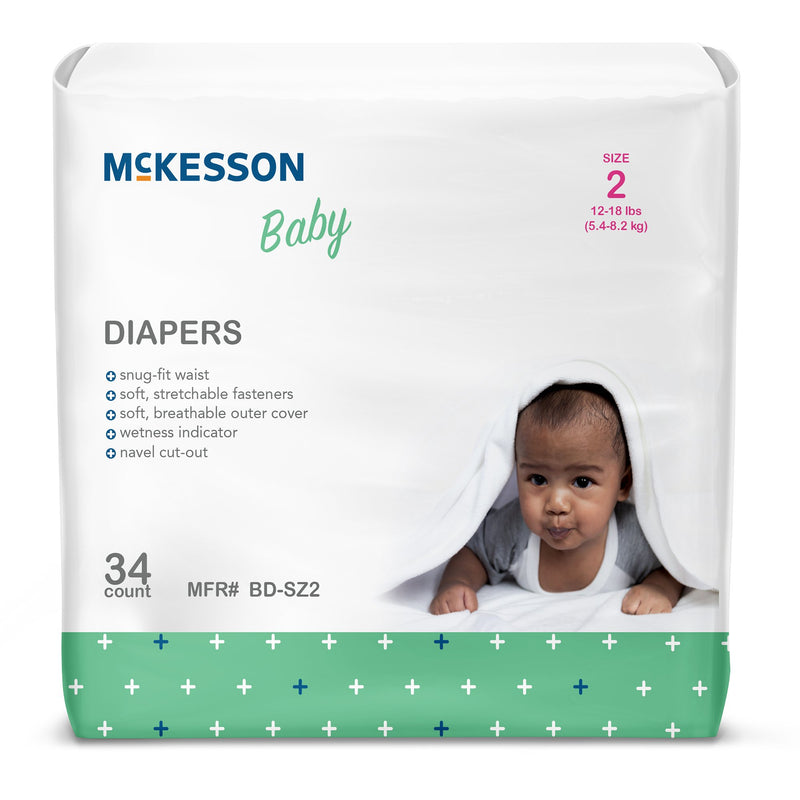 MCKESSON BABY DIAPERS, SIZE 2, SOLD AS 4/CASE MCKESSON BD-SZ2