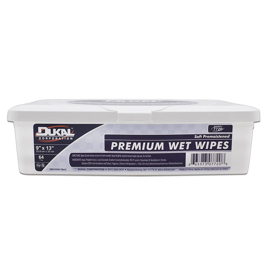 Dukal™ Premium Personal Wipe, 9 x 13 Inch, 512/CS