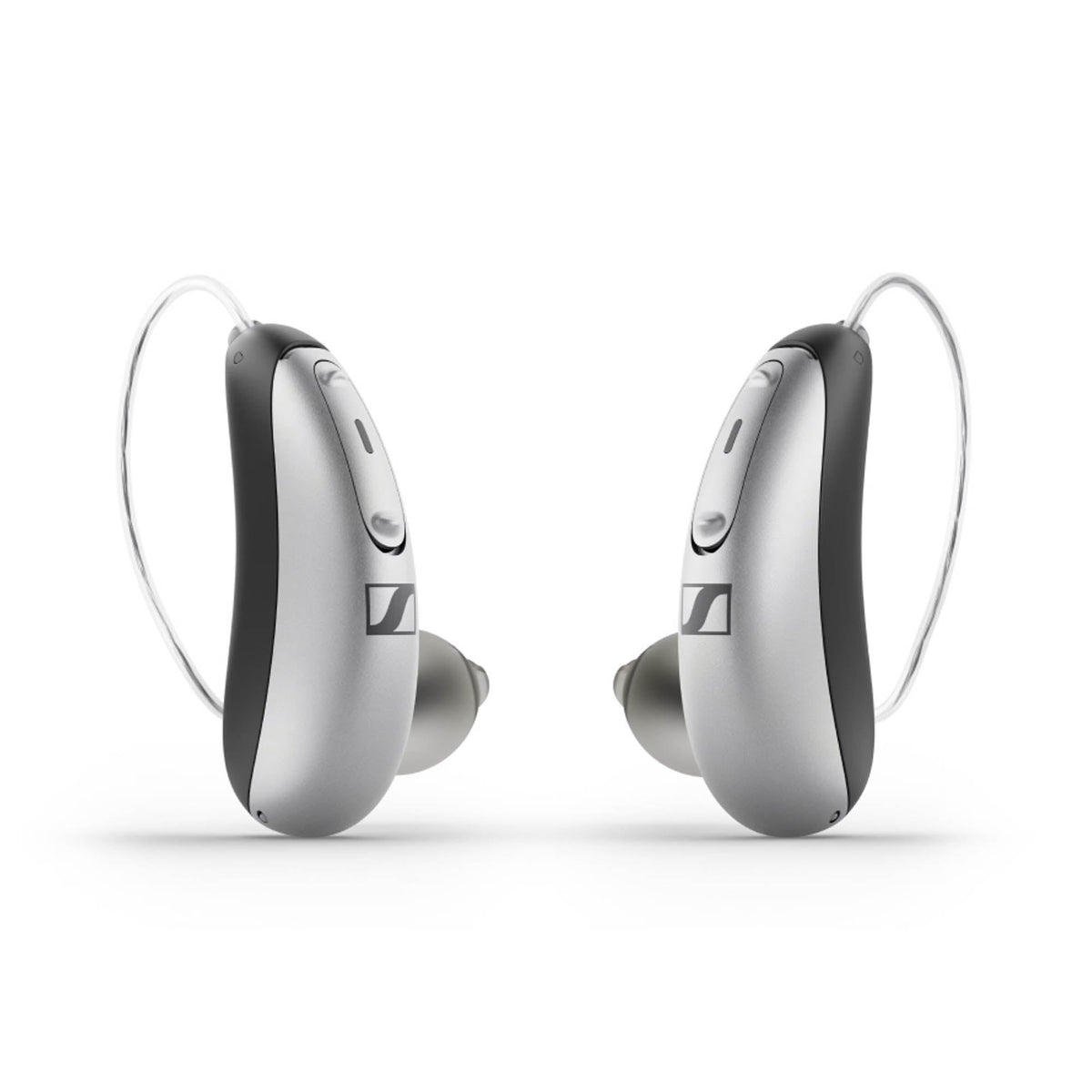 Sennheiser All-Day Clear OTC Hearing Aid, Silver/Black, 1/BX