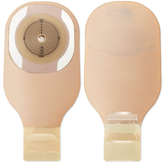 Premier™ 8901 One-Piece Beige Ostomy Pouch, Cut to Fit Stomas up to 64 mm, 10/BX
