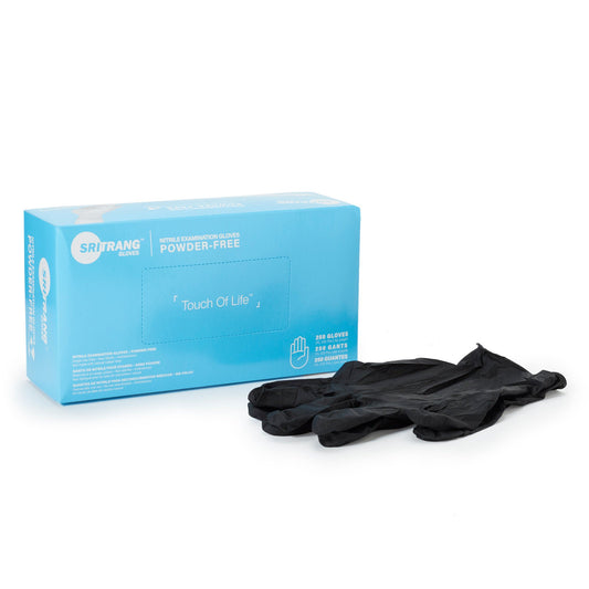 Touch Of Life™ Nitrile Exam Glove, Extra Large, Black, 225/Bx