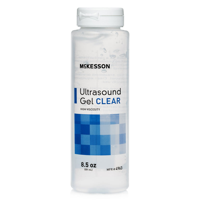 MCKESSON ULTRASOUND GEL, CLEAR, 250 ML BOTTLE, ULTRASOUND AND LASER TRANSMISSION, SOLD AS 12/CASE MCKESSON 4963