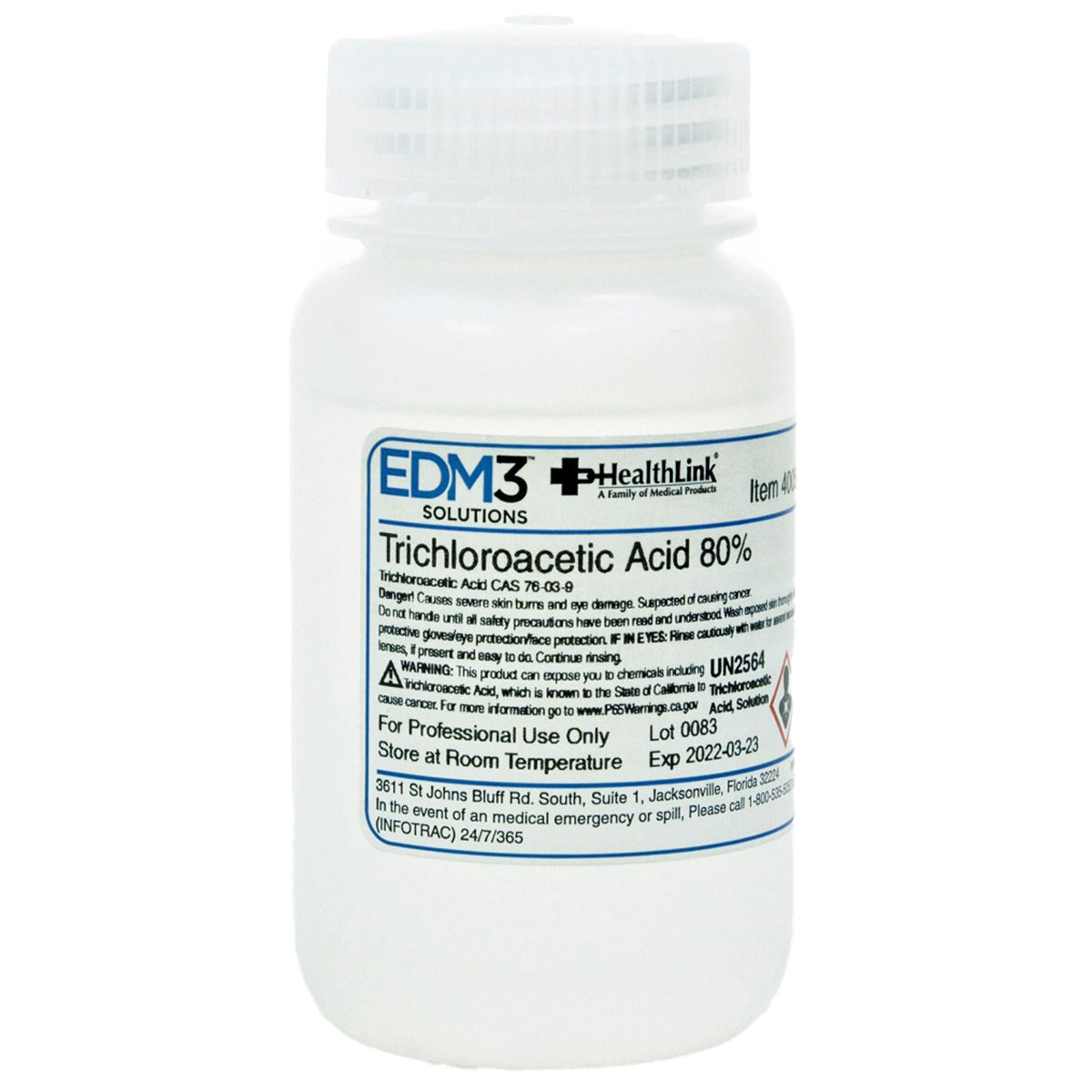 Acid, Trichloracetic 80% 4Ozbicinf, 1/Ea