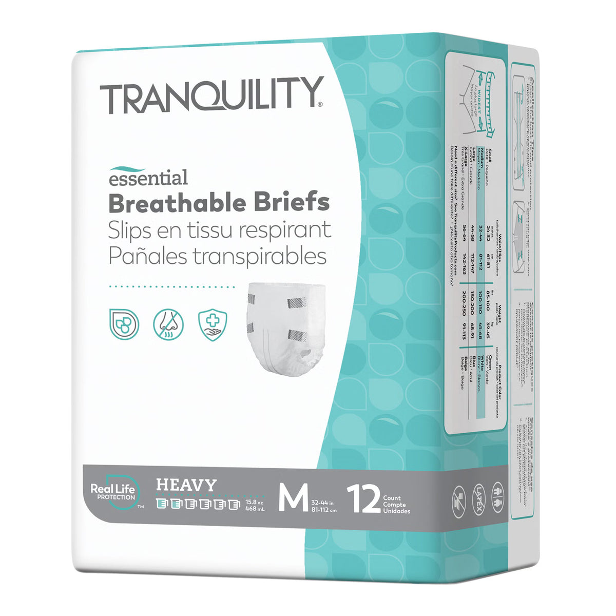 Tranquility® Essential Heavy Incontinence Brief, Medium, 96/Cs