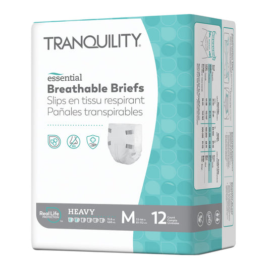 Tranquility® Essential Heavy Incontinence Brief, Medium, 96/Cs