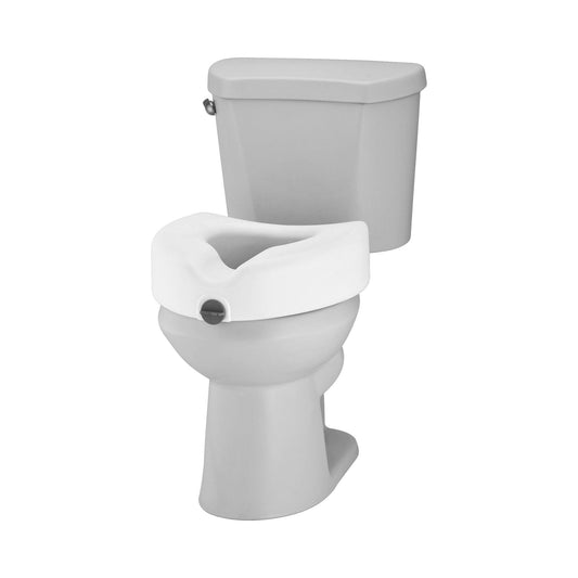 Nova Locking Raised Toilet Seat, 5 Inch Height, 2/Cs