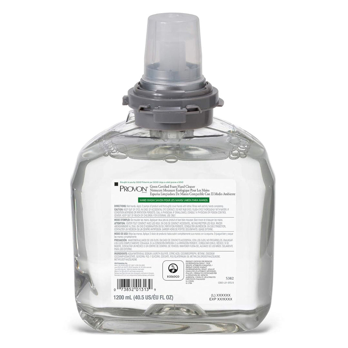 Provon® Foaming Hand Cleaner, 1,200 mL Dispenser Refill Bottle Unscented, 1/EA