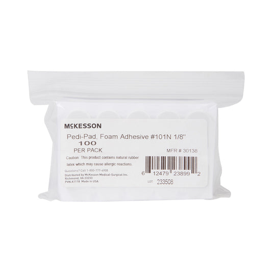 Mckesson Pedi-Pad White Protective Pad, Size 101 – Narrow, 1000/Cs