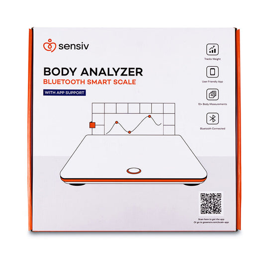 Sensiv Body Analyzer Bluetooth Smart Scale, 1/Ea