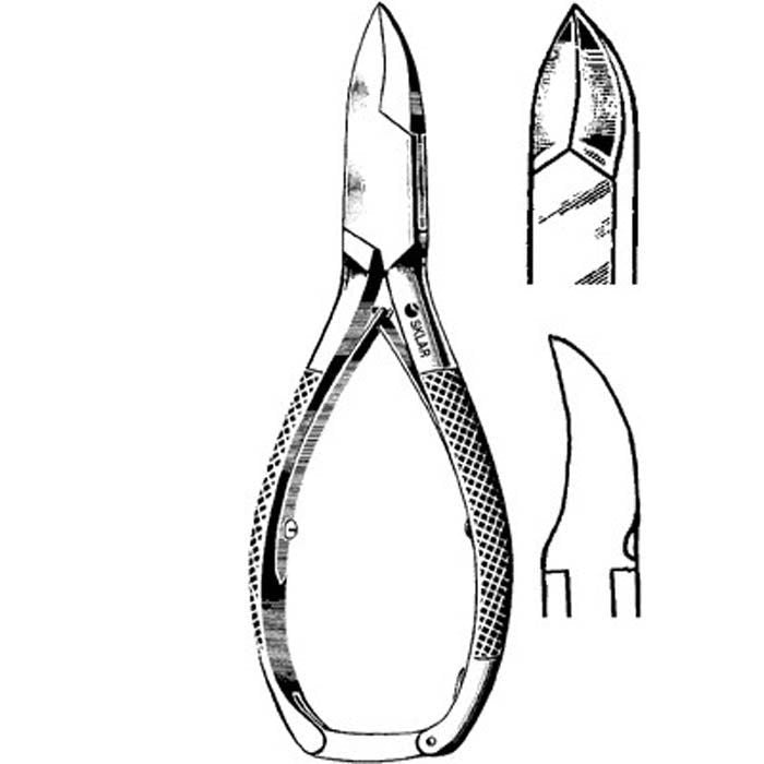 Clipper, Nail Dbl Spring S/S 51/2" Sklar, 1/Ea
