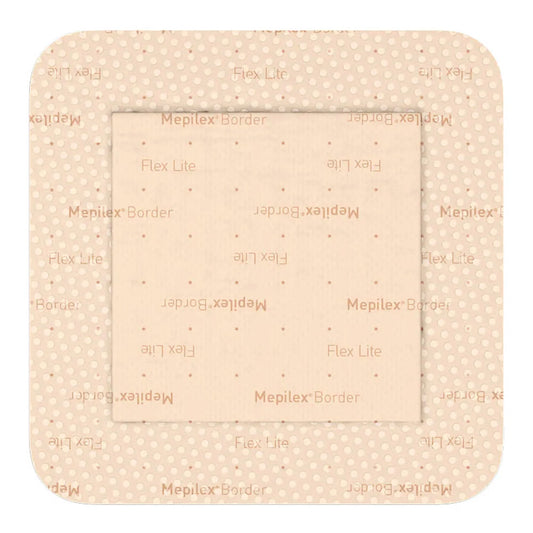 Mepilex® Border Flex Lite Silicone Foam Dressing, 6 X 6 Inch, 5/Bx