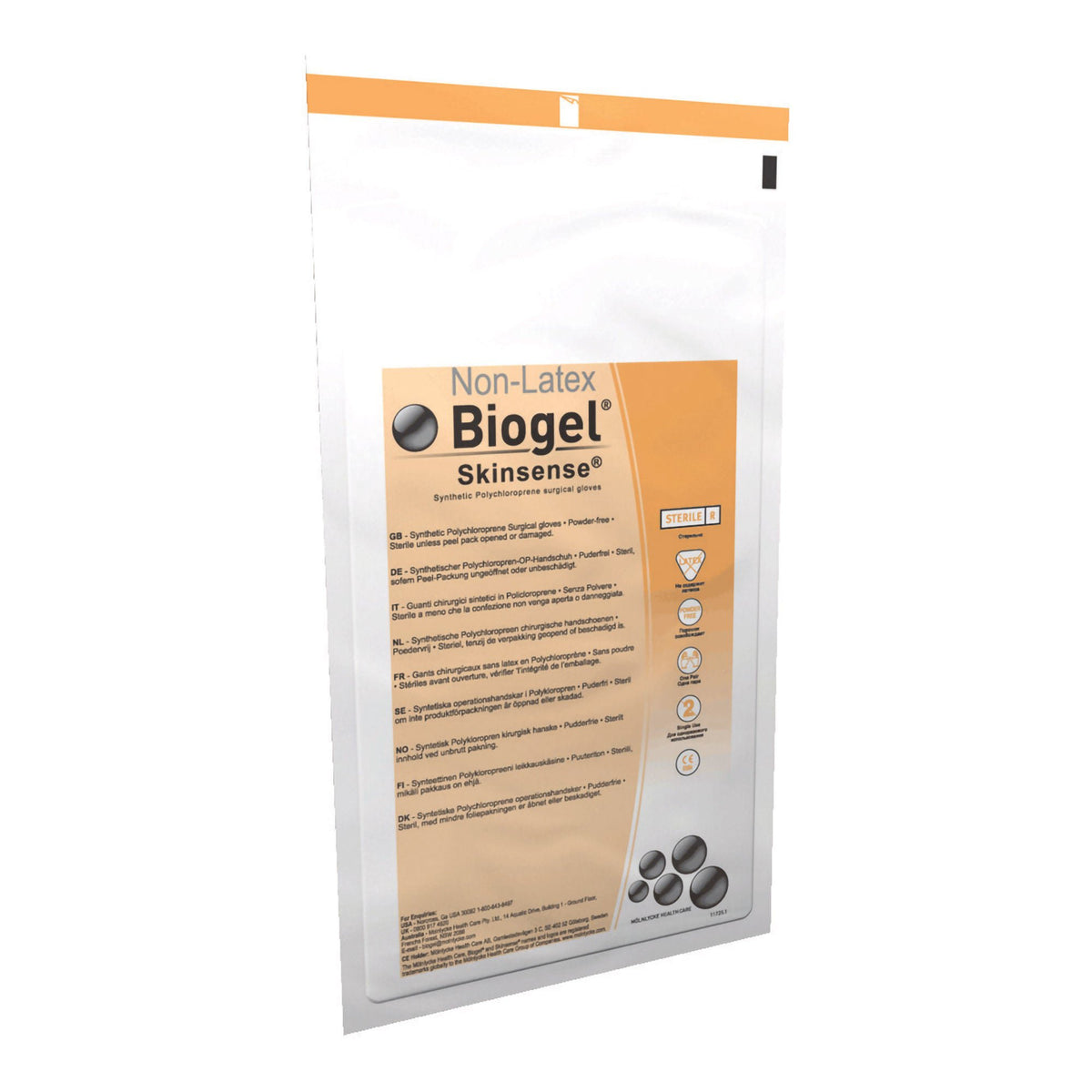 Biogel® Skinsense™ Polyisoprene Surgical Glove, Size 7, Straw Color, 50/BX