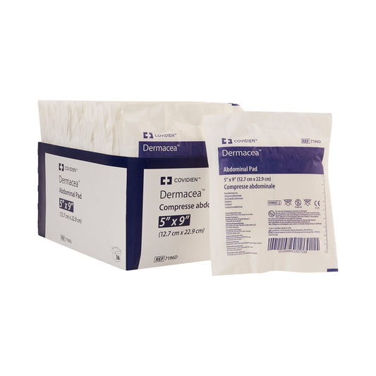 Dermacea™ Sterile Abdominal Pad, 5 X 9 Inch,, 432/Cs