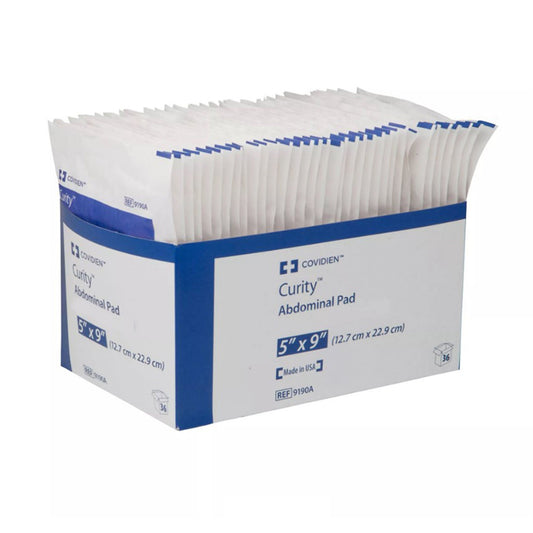 Curity™ Abdominal Pad, 8 X 24 Inch, 144/Cs