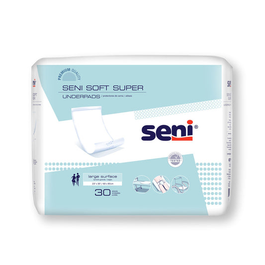 Seni® Soft Super Underpad, Level 2 Absorbency, 30/Pk