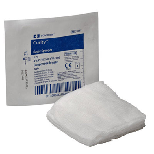 Curity™ Sterile Usp Type Vii Gauze Sponge, 4 X 4 Inch, 12-Ply, 160/Cs