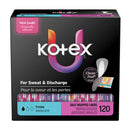 LINER, KOTEX PREM THIN F/W CORE (120/PK 5PK/CS), 120/PK