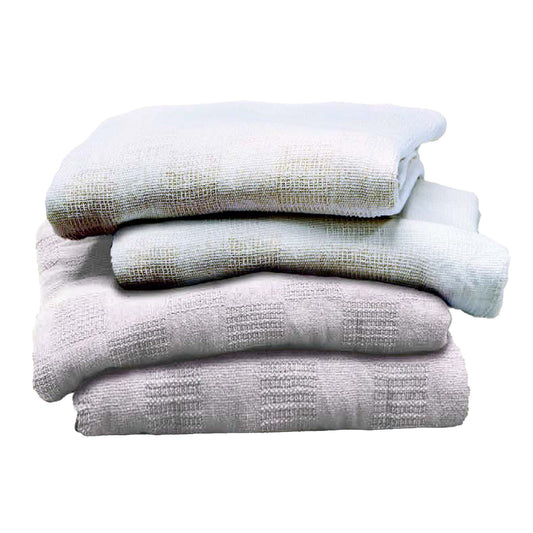 Leno White Thermal Blanket, 66 X 90 Inch, 1/Ea
