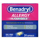 BENADRYL® ALLERGY LIQUI-GELS DYE FREE, SOLD AS 24/CASE JOHNSON 531702100
