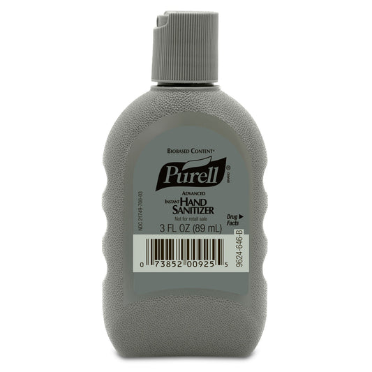 Purell® Advanced Instant Hand Sanitizer Biobased Gel, 3-Ounce Bottle, 24/Cs
