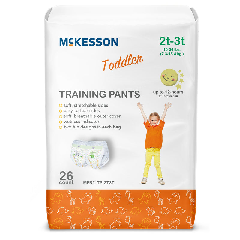 MCKESSON TRAINING PANTS, 2T TO 3T, SOLD AS 4/CASE MCKESSON TP-2T3T