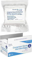 COMPRESS BANDAGE, 2", STERILE, BULK, 1300/CS, SOLD AS CASE DYNAREX 10000058