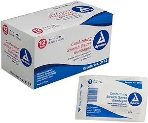 Bioseal Burn/Roller Gauze Roll Gauze, 1" X 10", Sterile, 1/Pk, 30 Pk/Cs