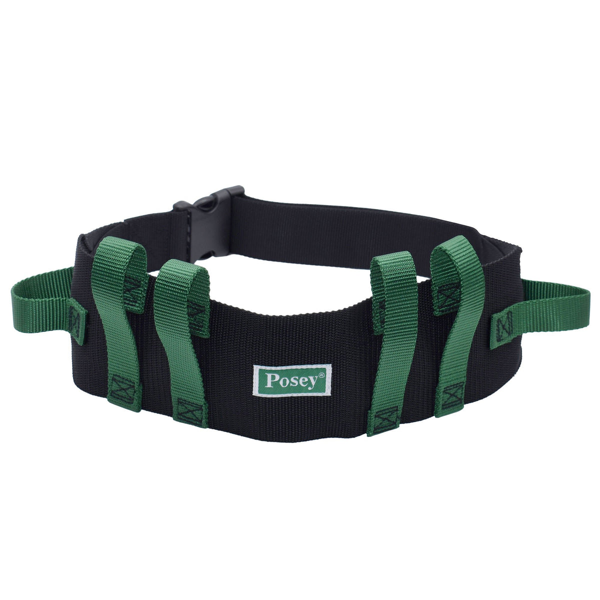 Posey® Green / Black Nylon Gait Belt with Quick Release Buckle, 28 – 55 Inches, 1/EA