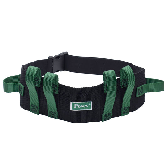 Posey® Green / Black Nylon Gait Belt with Quick Release Buckle, 28 – 55 Inches, 1/EA