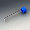 TEST TUBE, PS, 10 ML, 16 X 100MM, W/ ATTACHED BLUE SCREW CAP, 1000/CS, SOLD AS CASE GLOBE 10001076 - BriteSources