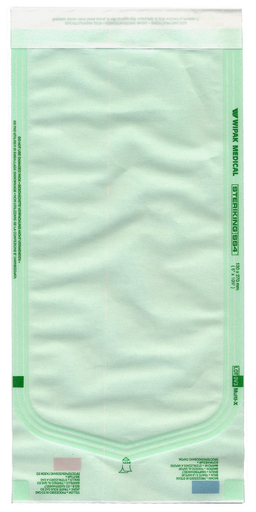 Steriking® Sterilization Pouch, 7.5 x 13 Inch, for EO, Gas, Steam Sterilization, 200/BX