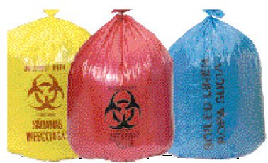 Colonial Bag Biohazard Waste Bag, 45 Gallon Capacity, 37 X 50 Inch, 10/Cs