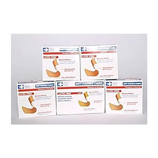 DUKAL NUTRAMAX SOFT FLEXIBLE FABRIC BANDAGES. PAD ADHESIVE FABRIC OVALLF 100/BX 12BX/CS, CASE - BriteSources