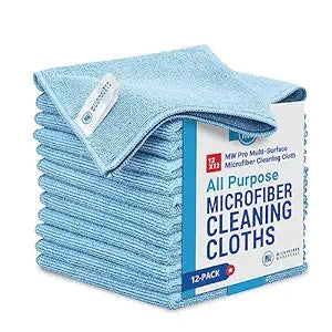ENCOMPASS CLEANING CLOTHS. CLEANING CLOTH, MICROFIBER, 16" X 16", GRAY 5/PK. , PACK - BriteSources