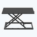 Luxor Pneumatic Desk Converter Desk Pneumatic Adj 56In -SPN56F-BK/TK - BriteSources