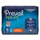 PREVAIL® PER-FIT® MEN ADULT MODERATE ABSORBENT UNDERWEAR, LARGE, WHITE, SOLD AS 72/CASE FIRST PFM-513