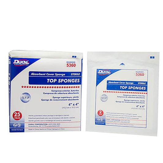 Dukal™ Sterile Nonwoven Sponge, 4 X 4 Inch, 600/Cs