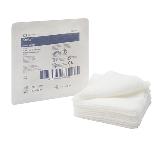 Curity™ Sterile Usp Type Vii Gauze Sponge, 4 X 4 Inch, 12-Ply, 1280/Cs