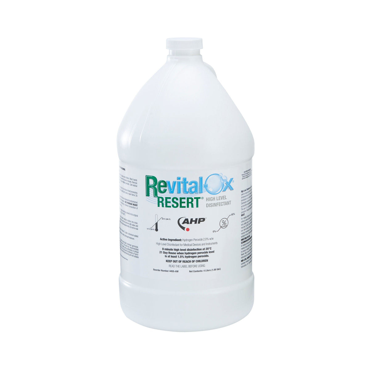 Revital-Ox® Resert Hydrogen Peroxide High Level Disinfectant, 4/Cs